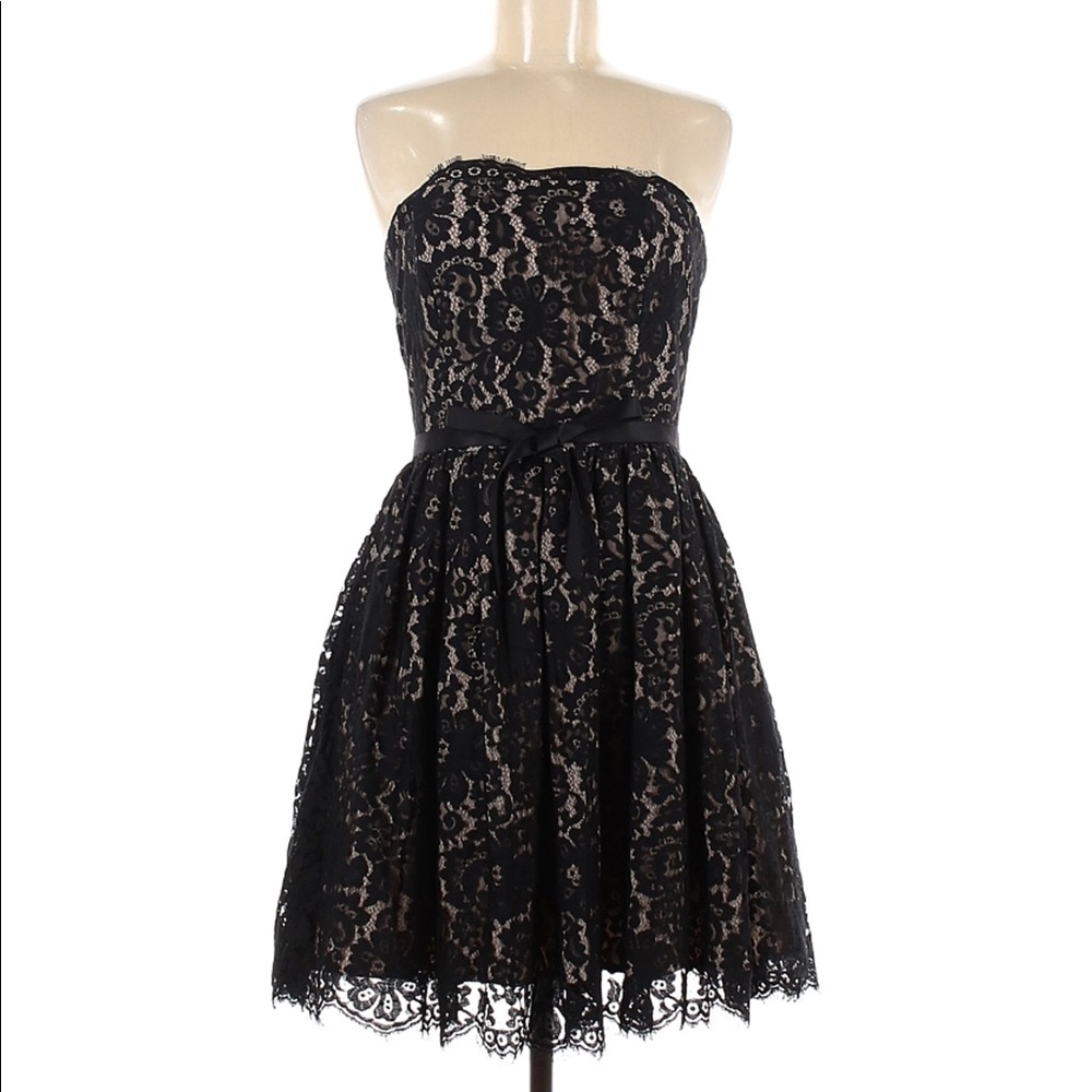 NWT Neiman Marcus for Target Women’s Strapless Party Dress Black and Tan Size 10